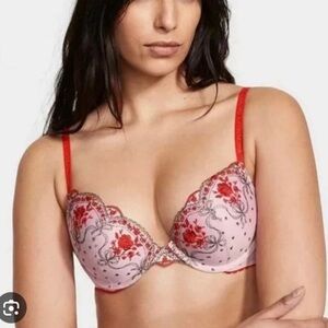 New! Victoria’s Secret dream angels rosebud dot push-up bra 10270
